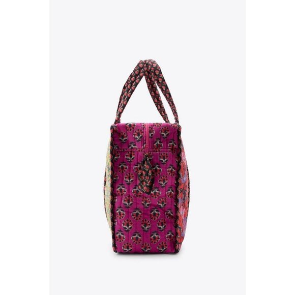 ZARA FLORAL PRINT PADDED BAG - Picture 5 of 6